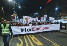 Demonstranti u Beogradu na sat vremena blokirali RTS