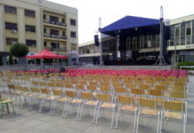 Sve spremno za koncert Nemanje Radulovića na Gradskom trgu