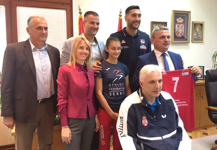 Prijem sportista kod Miluna