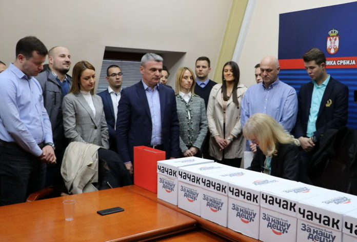 Predaja liste SNS 1