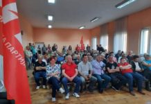 SPS održao predizborni skup u prepunoj sali u Mrčajevcima