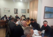 Sastanak grupe opozicionih stranaka u prostorijama Nove Srbije u Čačku