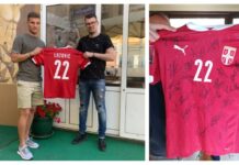 Reprezentativni dres Darka Lazovića na humanitarnoj aukciji
