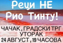 “Reci ne Rio tintu“ u organizaciji Narodne stranke na Gradskom trgu