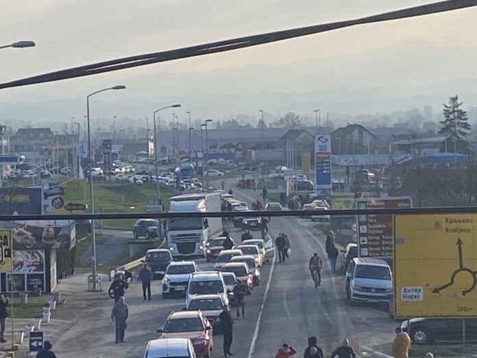 Blokada u Preljini - Kolona