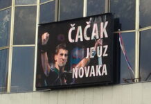Na Gradskom trgu održan skup podrške Novaku Đokoviću