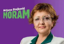 Potpisi za predsedničku kandidaturu Biljane Stojković u prostorijama GG “Čačak je naš“