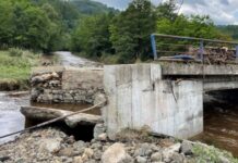 Bujica odnela dva mosta u gornjomilanovačkoj opštini