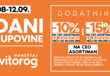 Dani kupovine u “Vitorog“ salonima nameštaja!