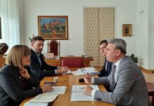Sastanak Maje Gojković i Miluna Todorovića povodom projekta “Čačak – prestonica kulture“