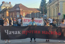 Sutra četvrti protest “Čačak protiv nasilja“, poznati i govornici