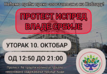 SEOS organizuje protest ispred Vlade Srbije zbog hapšenja aktivista na Kablaru
