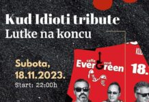 KUD Idijoti tribjut bend Lutke na koncu u kafeu “EverGreen“