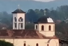 Ukradeni bakarni delovi sa kupole crkve u Baluzi