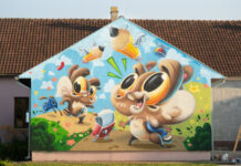 Čačanka Zmaja oslikala impresivan mural u Nikincima