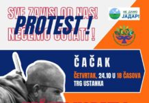 Na Gradskom trgu u Čačku sutra protest protiv iskopavanja litijuma, poznato ko će biti govornici