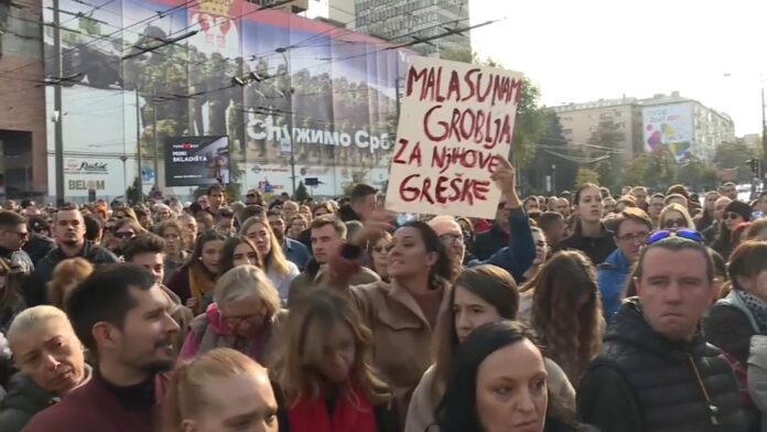 Protest zbog Novog Sada