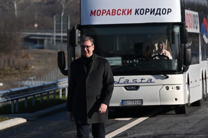Aleksandar Vucic - Moravski koridor autoput Dimitrije Goll