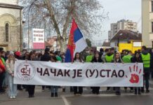 U Čačku 20. maja studentski protest “Zadnji voz za Čačak“