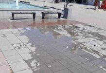 Velika bara na platou Gradskog trga zbog curenja vode iz fontane, evo šta kažu iz JP “Gradac“