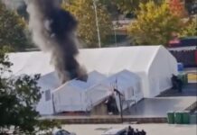 Pucnjava i požar u “Ćacilendu“ ispred Narodne skupštine