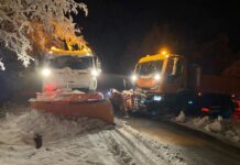 JP “Gradac“ oglasilo se o stanju na putevima na teritoriji Čačka nakon sinoćnjeg snega