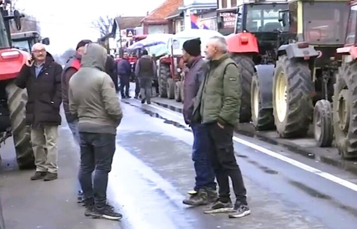 Blokada Mrcajevci poljoprivrednici