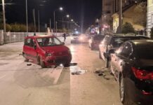 Karambol u Ulici kralja Petra Prvog: Izgubio kontrolu nad autom, pa oštetio više parkiranih vozila