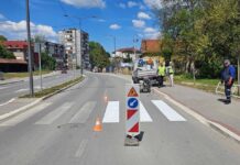 Počelo obeležavanje horizontalne signalizacije na čačanskim ulicama