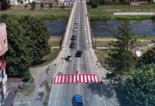 Pešački prelazi u Borčevim bojama u blizini Hale kraj Morave i Gradskog stadiona