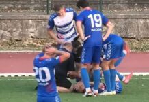 Svi su se uhvatili za glavu kada je Stefan Đurić završio na travi, poznat stepen povrede najboljeg Borčevog strelca