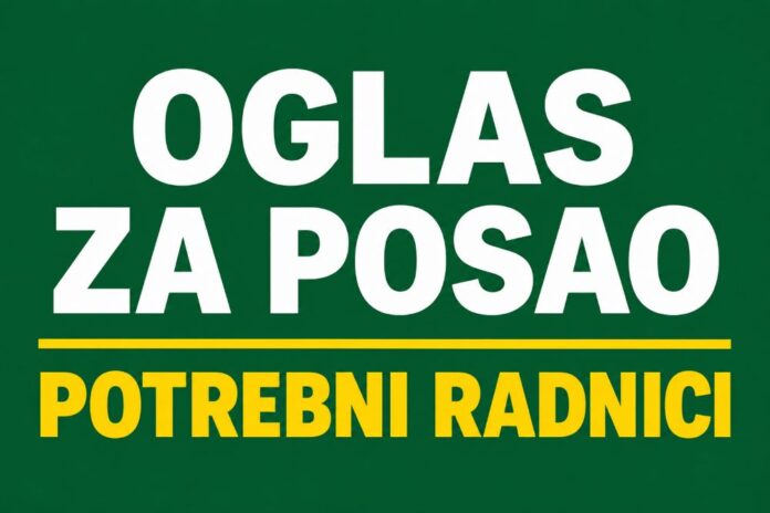 Oglas za posao - Septembar 26