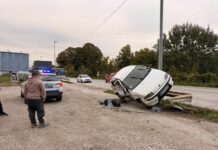 Težak udes u Parmencu, “fijat punto“ izleteo sa kolovoza i udario u zaštitnu ogradu