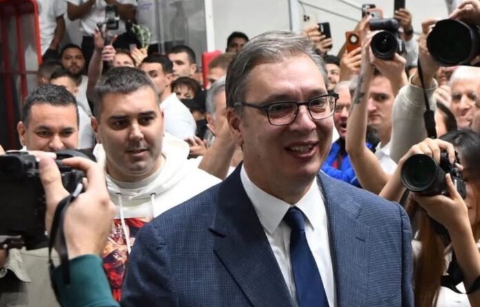 Miting SNS Vucic i Stevanic