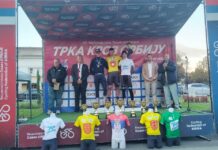 Biciklista Borca Ognjen Ilić u “žutoj majici“ na “Trci kroz Srbiju“